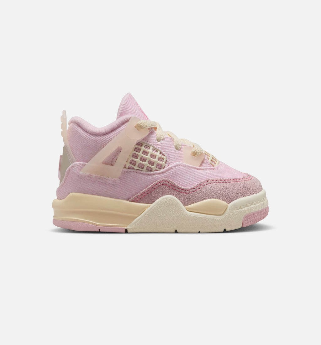 Air Jordan 4 Retro Pink Pearl and Iced Carmine Infant/Toddler Shoes