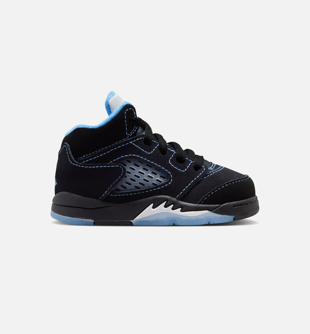 Air Jordan 5 Retro Black Carolina Infant/Toddler Shoes