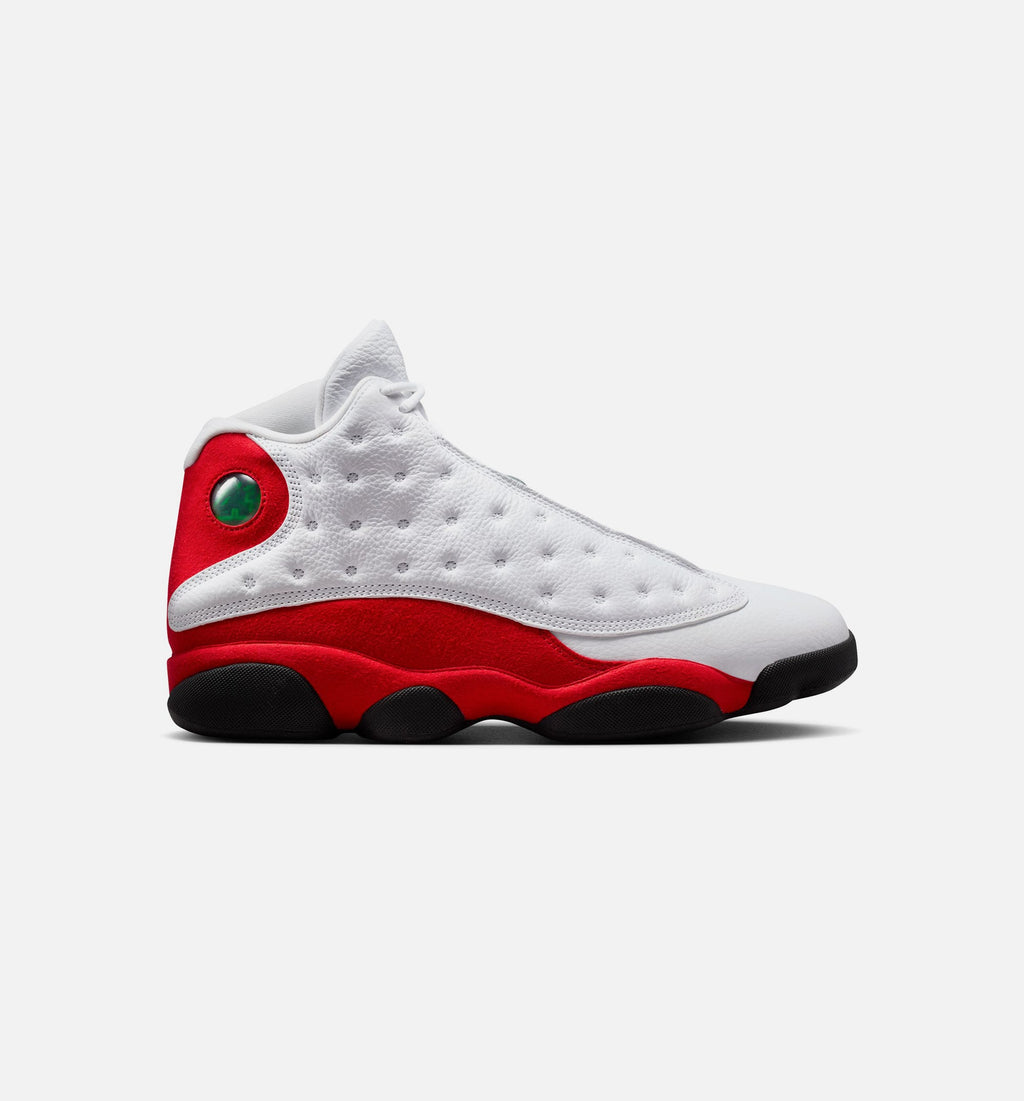 Air Jordan 13 Retro White and University Red Men's Shoes