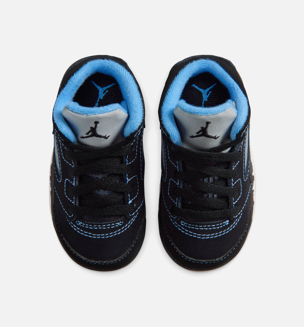 Air Jordan 5 Retro Black Carolina Infant/Toddler Shoes