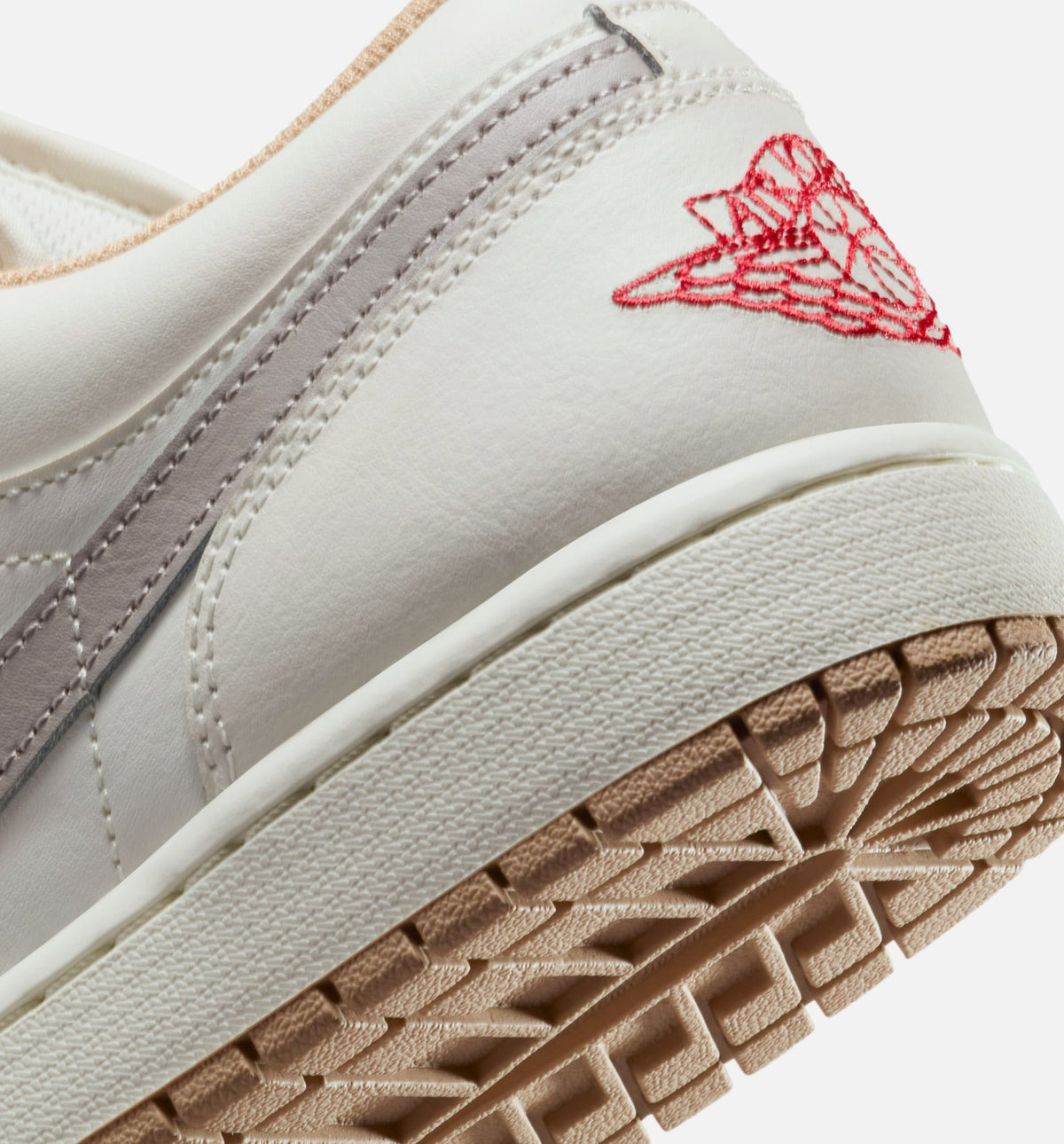 Air Jordan 1 Low Sail Fire Red Men's Shoes