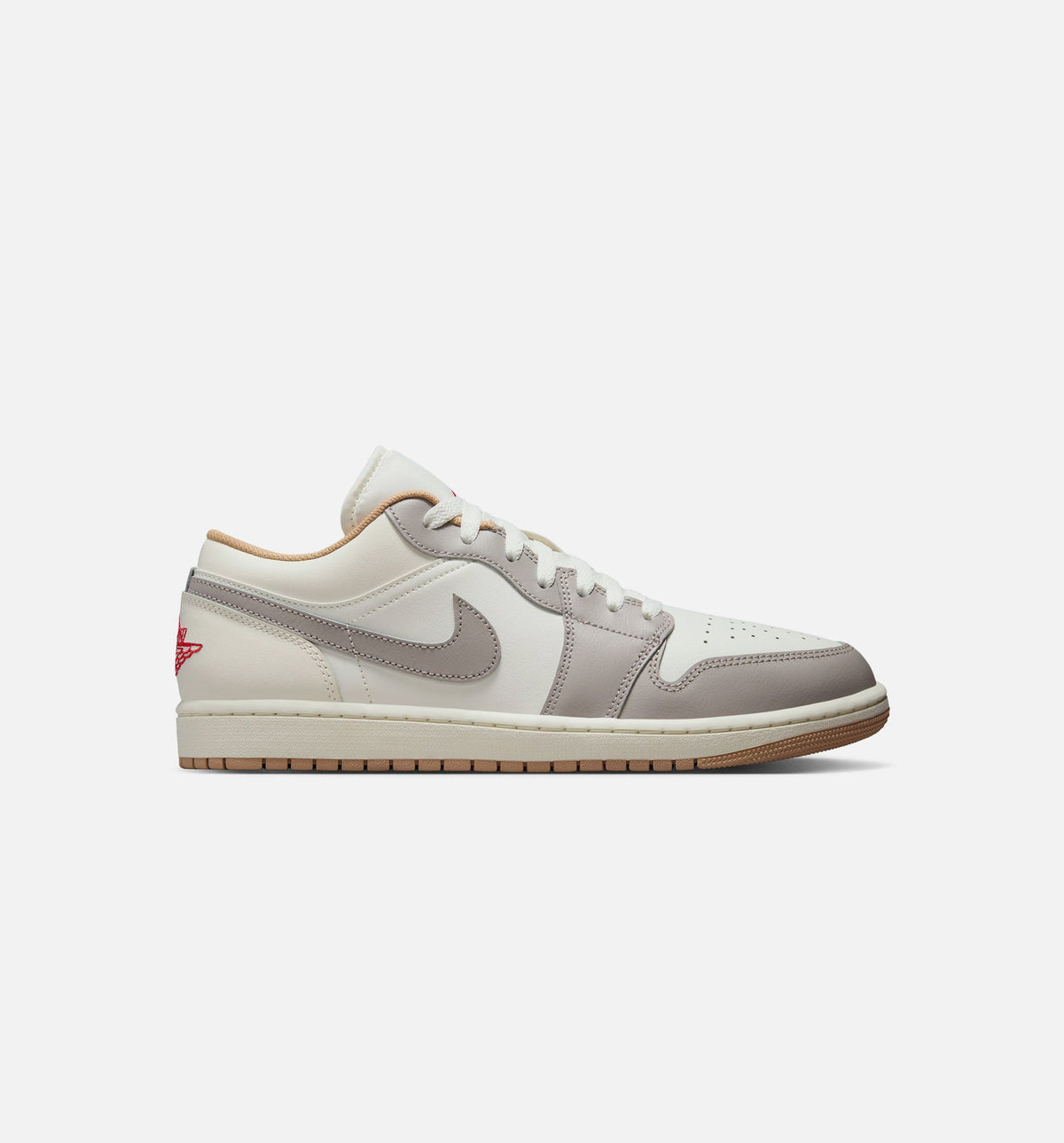 Air Jordan 1 Low Sail Fire Red Men's Shoes