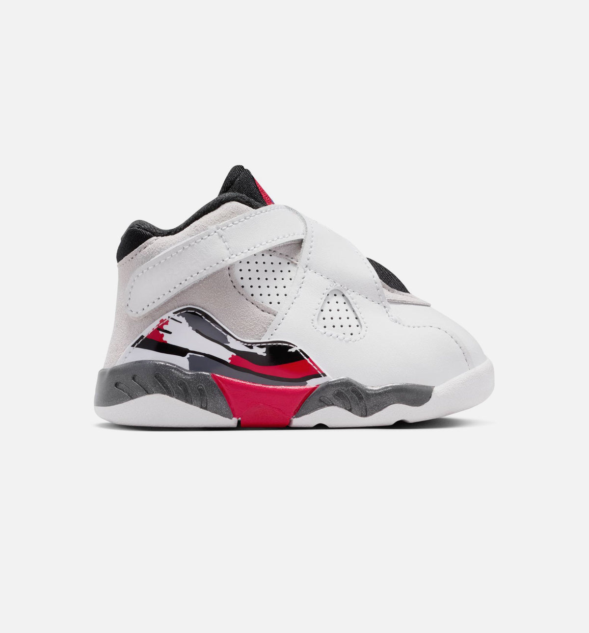 Air Jordan 8 Retro White and True Red Infant/Toddler Shoes