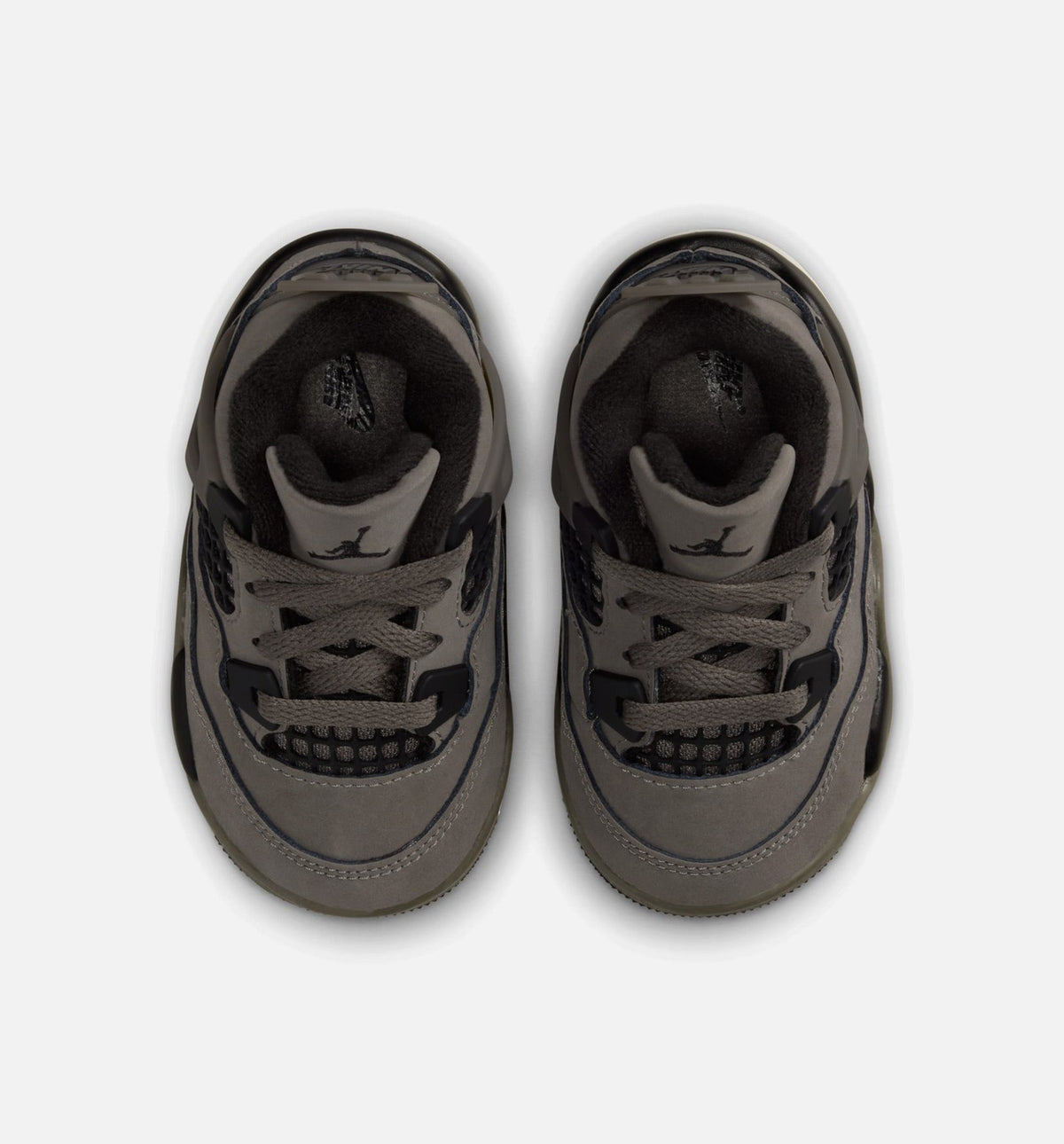 Air Jordan 4 Retro Cave Stone and Black Infant/Toddler Shoes