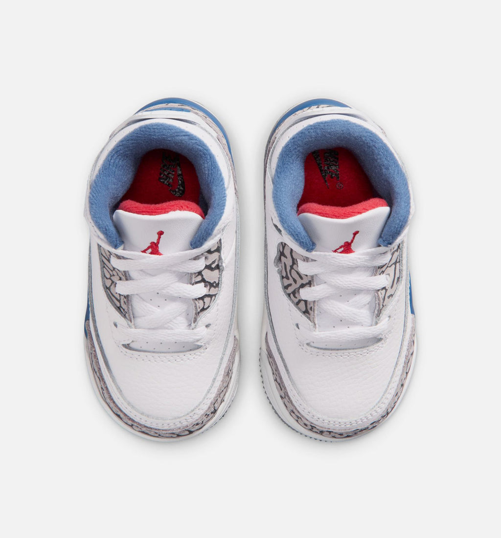 Air Jordan 3 Retro OG True Blue Infant/Toddler Shoes