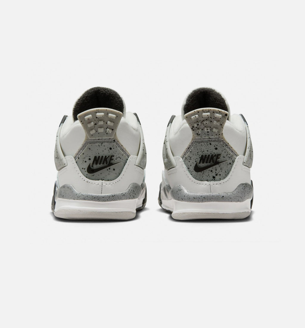 Air Jordan 4 Retro White Cement Infant/Toddler Shoes
