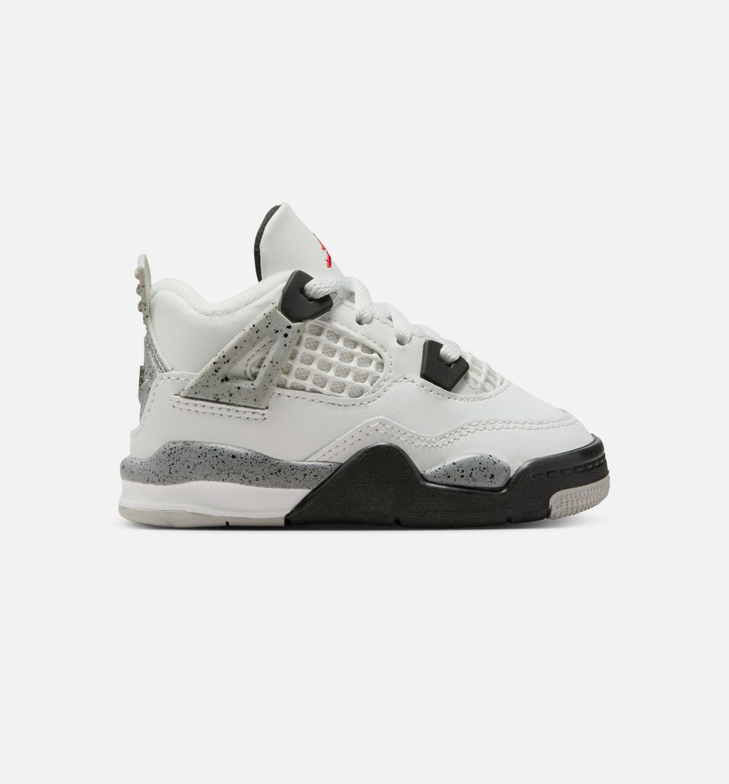 Air Jordan 4 Retro White Cement Infant/Toddler Shoes