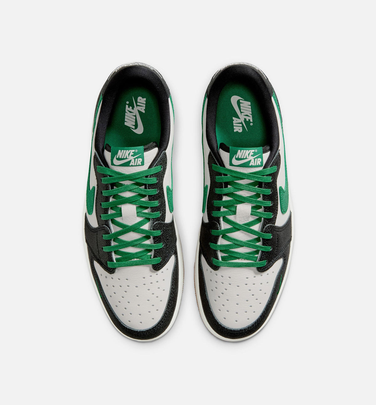 Air Jordan 1 Retro Low OG Phantom and Pine Green Men's Shoes