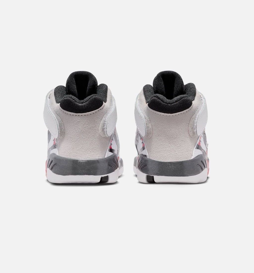 Air Jordan 8 Retro White and True Red Infant/Toddler Shoes