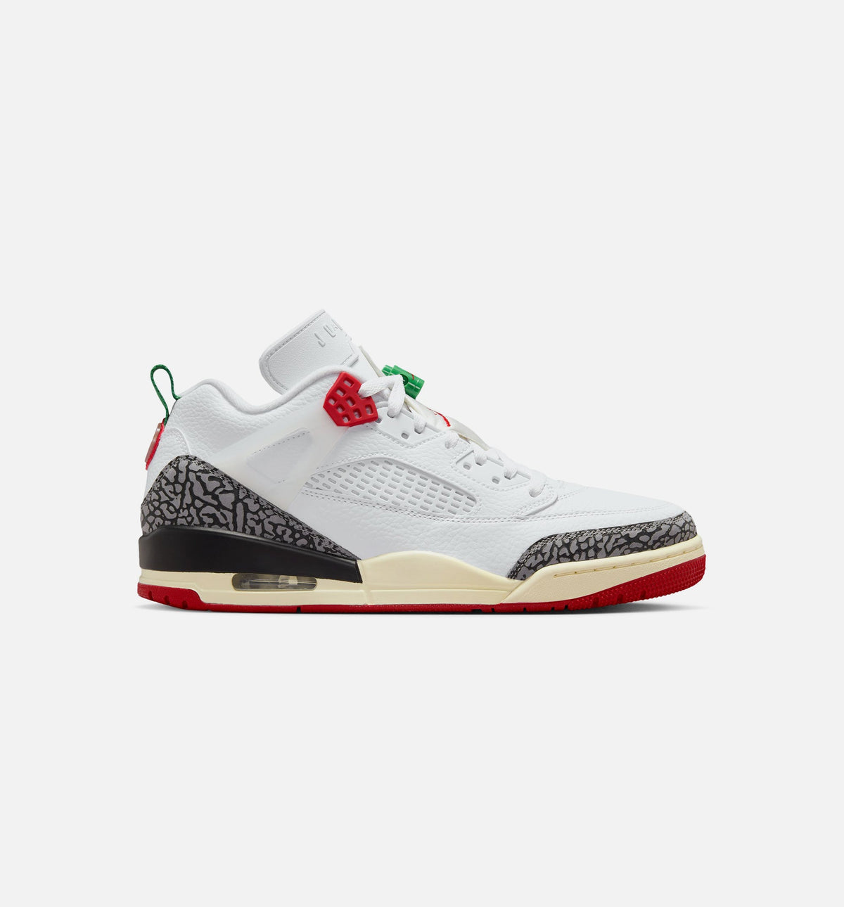 Spizike Low White and Varsity Red Men's Shoes