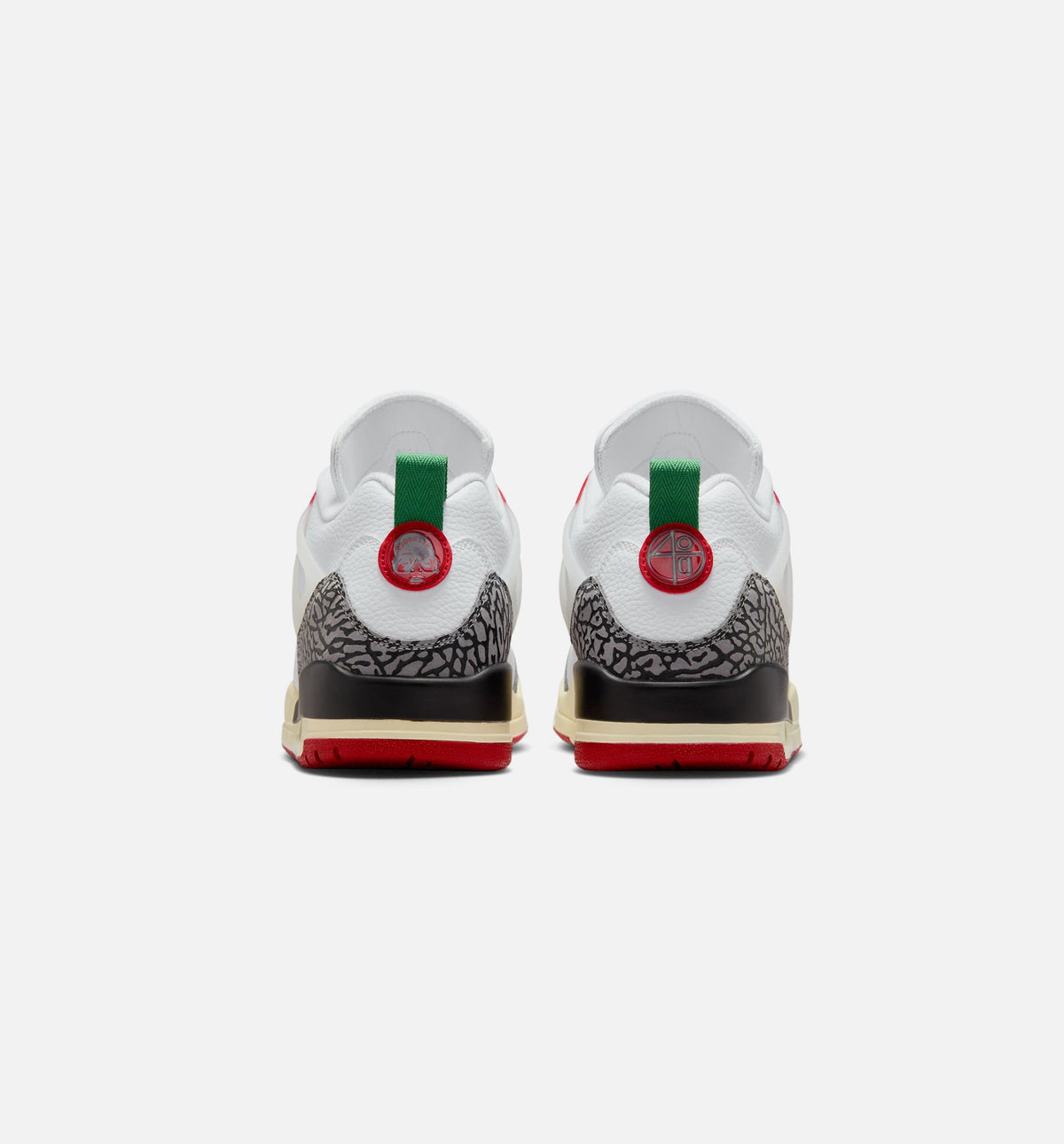 Spizike Low White and Varsity Red Men's Shoes