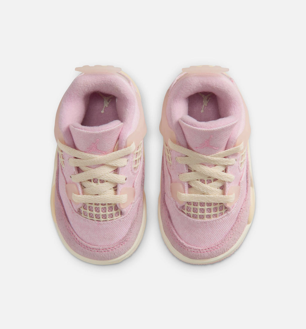 Air Jordan 4 Retro Pink Pearl and Iced Carmine Infant/Toddler Shoes