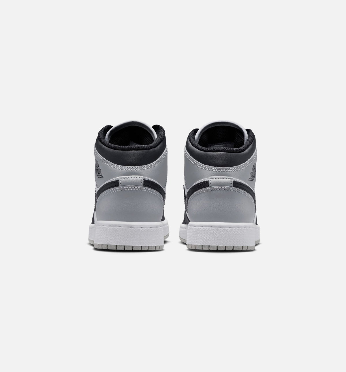Air Jordan 1 Mid Light Smoke Grey Grade School Shoes