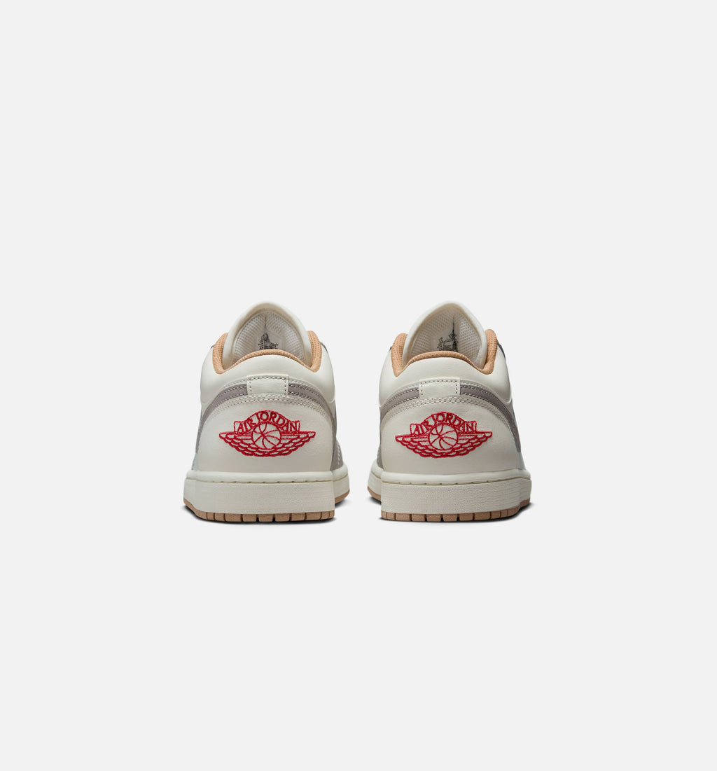 Air Jordan 1 Low Sail Fire Red Men's Shoes