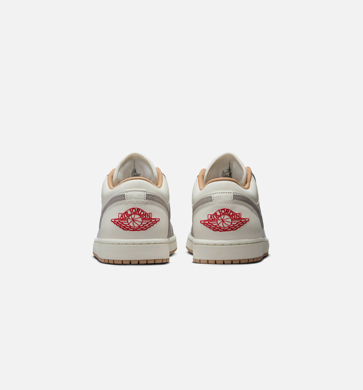 Air Jordan 1 Low Sail Fire Red Men's Shoes