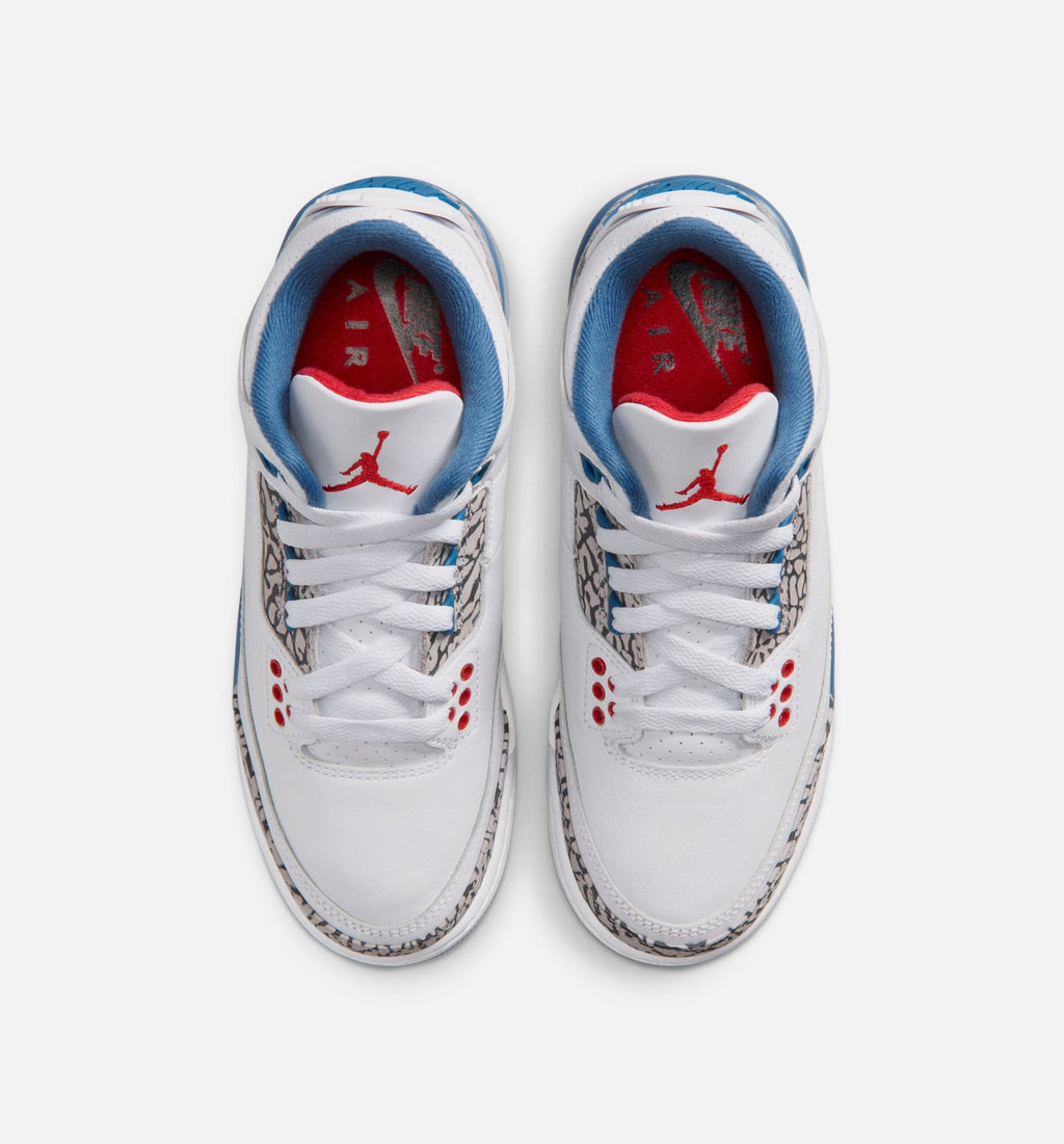 Air Jordan 3 Retro OG True Blue Grade School Shoes