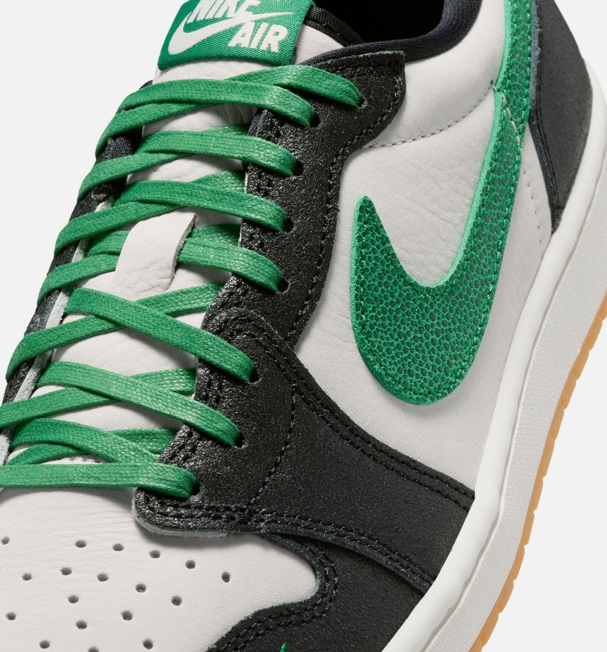 Air Jordan 1 Retro Low OG Phantom and Pine Green Men's Shoes
