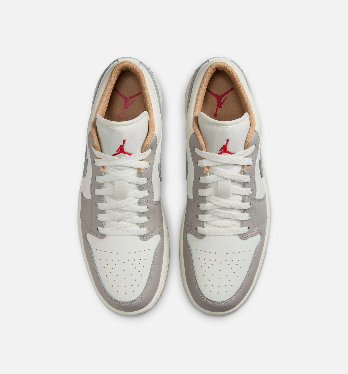 Air Jordan 1 Low Sail Fire Red Men's Shoes