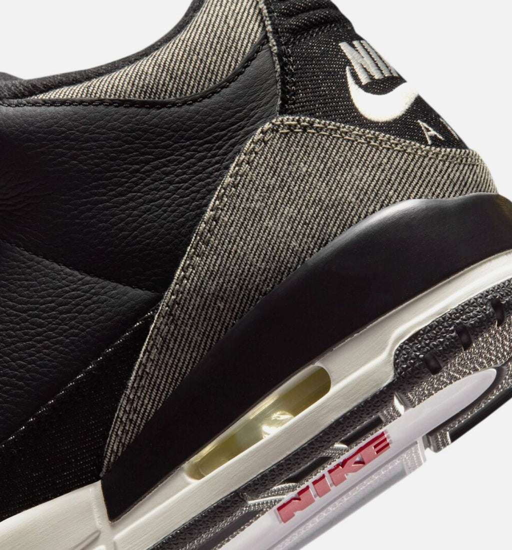 Air Jordan 3 x Levi's Black and White Men's Shoes