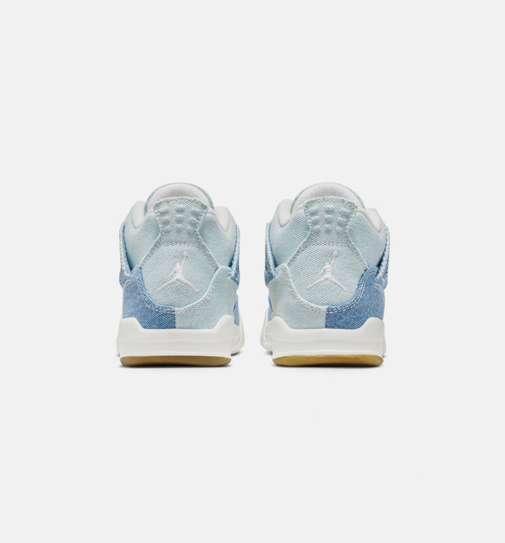 Air Jordan 4 Retro Worn Blue Preschool Shoes
