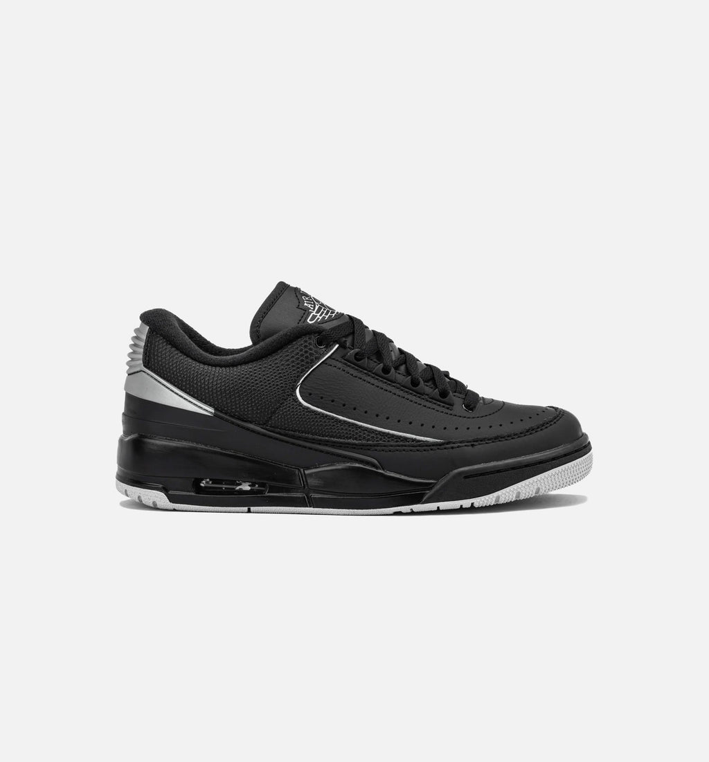 Air Jordan 23 Black and Metallic Silver Men's Shoes