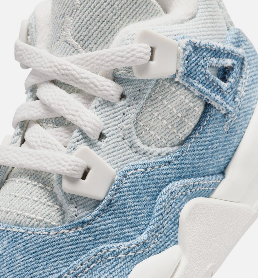 Air Jordan 4 Retro Worn Blue Infant/Toddler Shoes